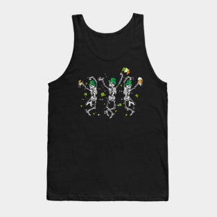 Dancing Skeletons Drink Beer Tank Top